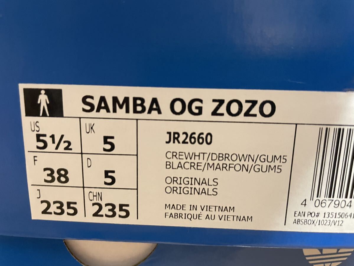 新品】【ZOZO別注】23 5㎝ adidas Originals Samba OG 新品】【ZOZO別注】23 5㎝ adidas Originals Samba OG