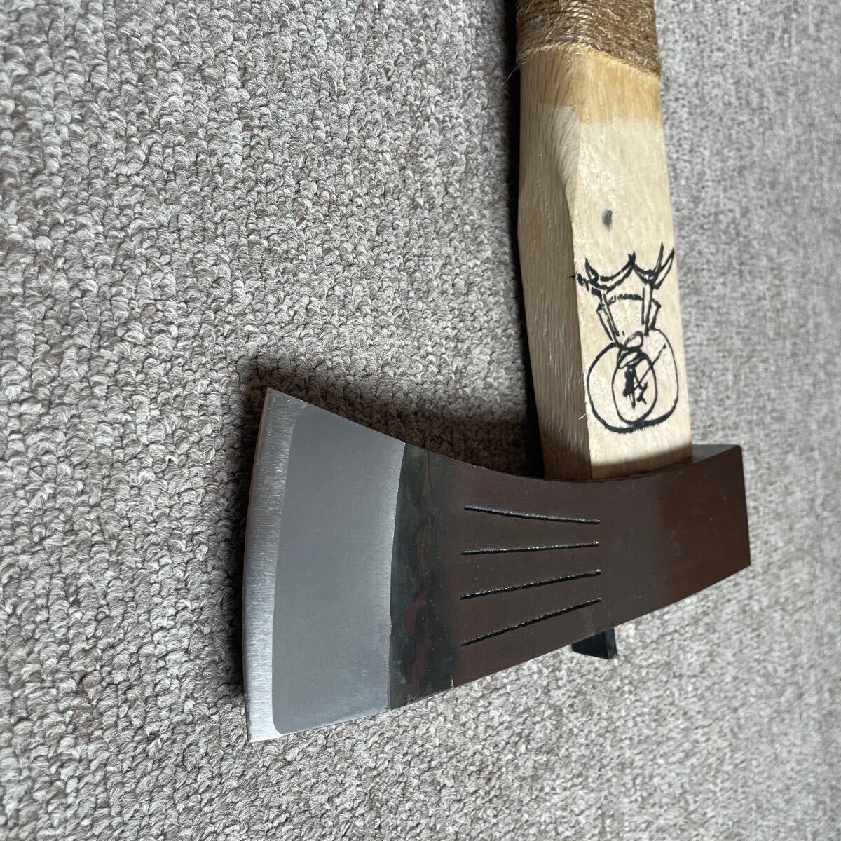 鉞/長柄鉞/戦斧/戦国/日本刀/刀装具/武具/槍/薙刀/(槍、薙刀 鉞/長柄鉞/戦斧/戦国/日本刀/刀装具/武具/槍/薙刀/(槍、薙刀