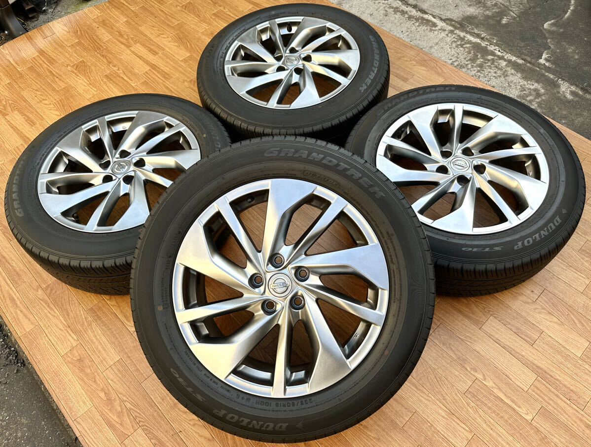 日産 T32 エクストレイル 純正 18インチアルミホイール☆DUNLOP 日産 T32 エクストレイル 純正 18インチアルミホイール☆DUNLOP