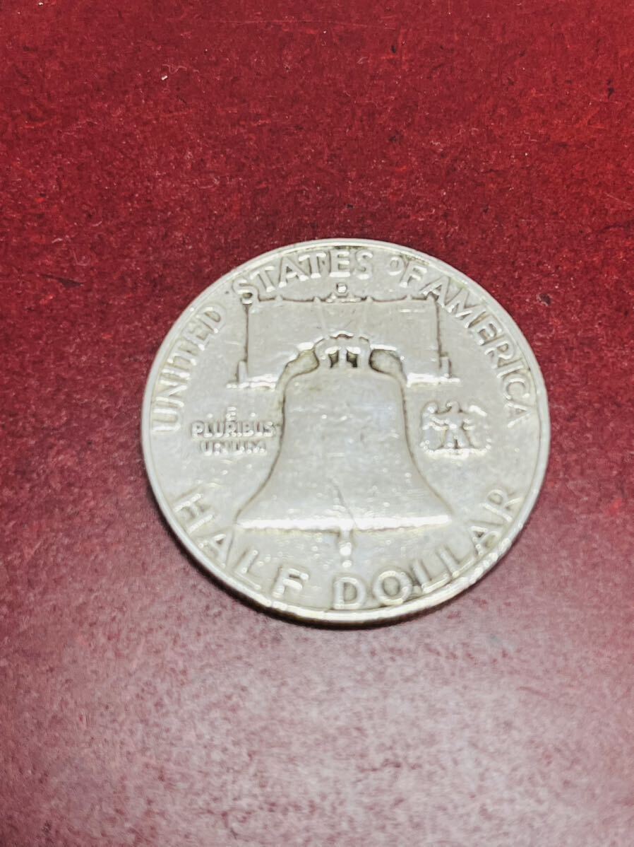 アメリカ 50セント 銀貨 フランクリン 1958年 リバティコイン アメリカ 50セント 銀貨 フランクリン 1958年 リバティコイン