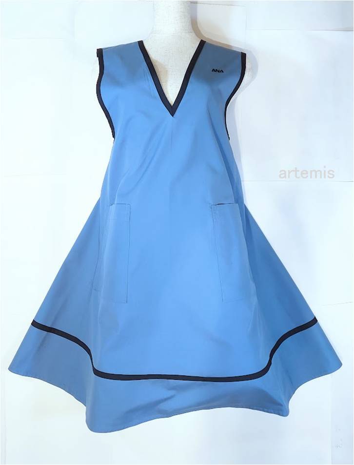 本物 ANA CA 制服のエプロン 未使用 刺繍ロゴ jun ashida 80年代 本物 ANA CA 制服のエプロン 未使用 刺繍ロゴ jun ashida 80年代