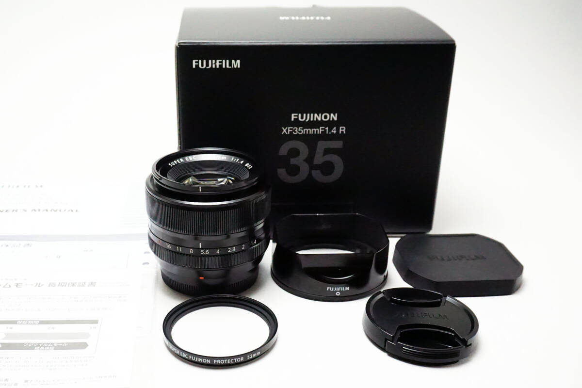 ☆極上美品☆ フジフィルム FUJINON XF 35mm F1.4 R 保証2025.12　純正フィルター　元箱付