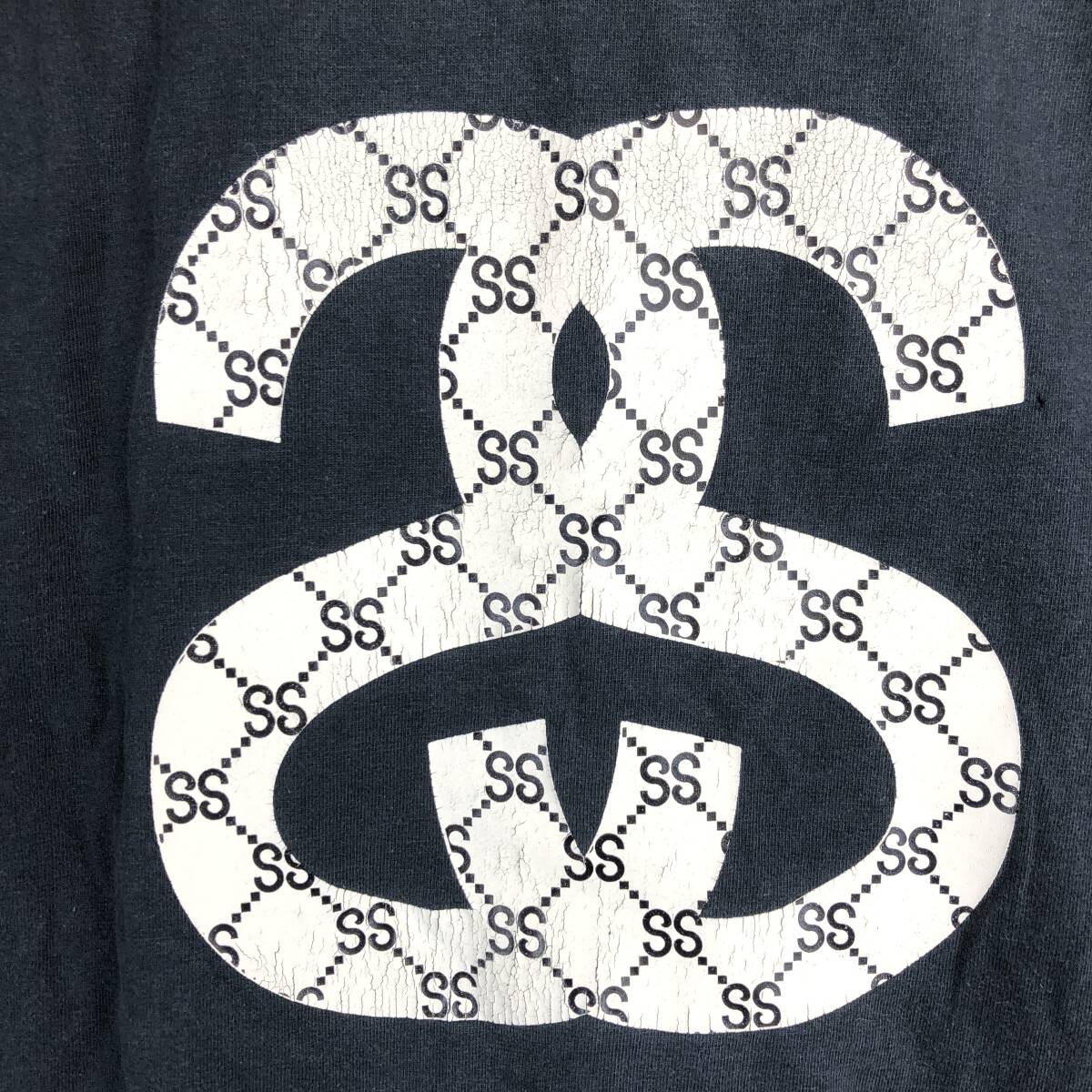 90s 紺タグ USA製 stussy ステューシー モノグラムロゴ 半袖T 90s 紺タグ USA製 stussy ステューシー モノグラムロゴ 半袖T