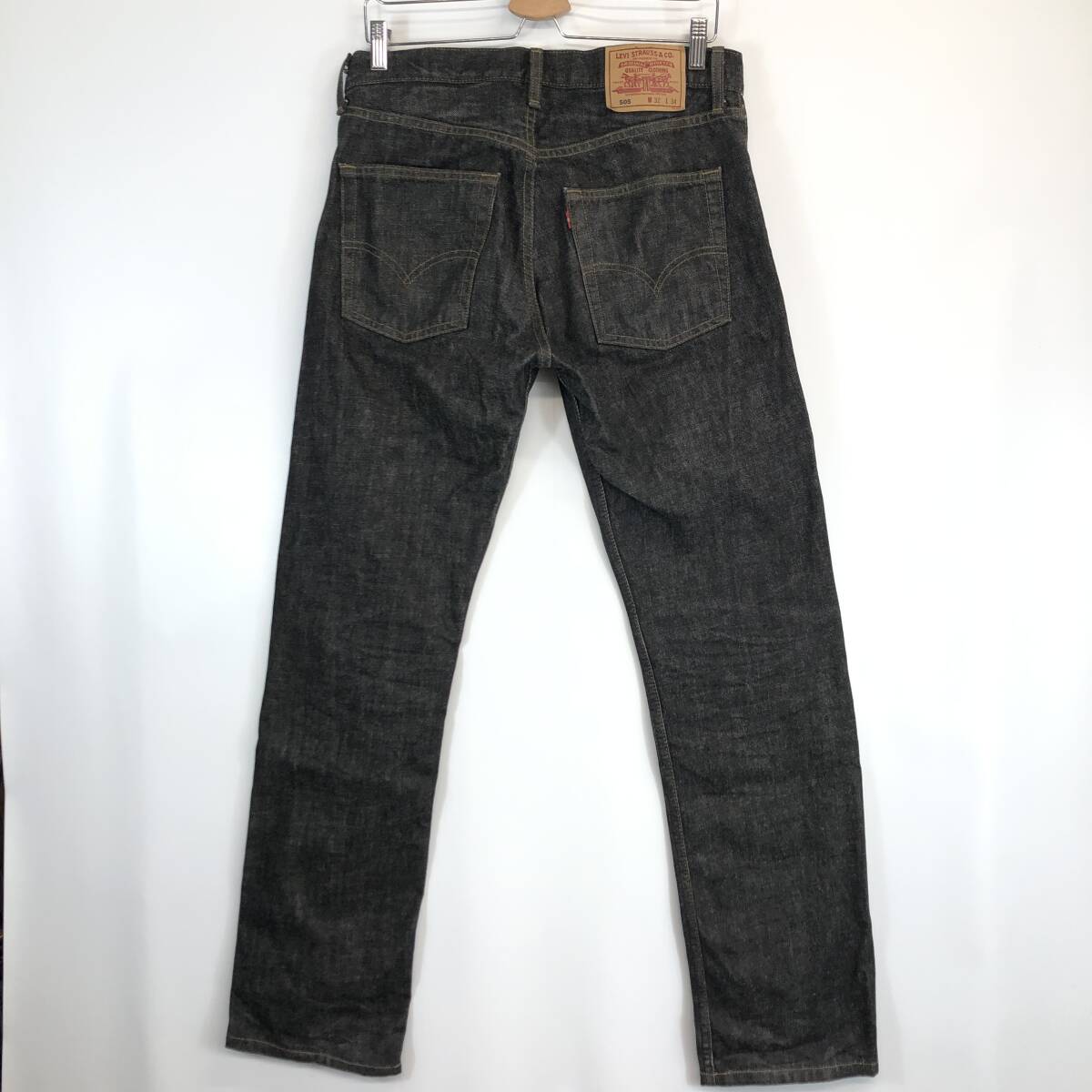 00s 日本製 リーバイス 505 デニムパンツ 先染めブラック 505-09 00s 日本製 リーバイス 505 デニムパンツ 先染めブラック 505-09