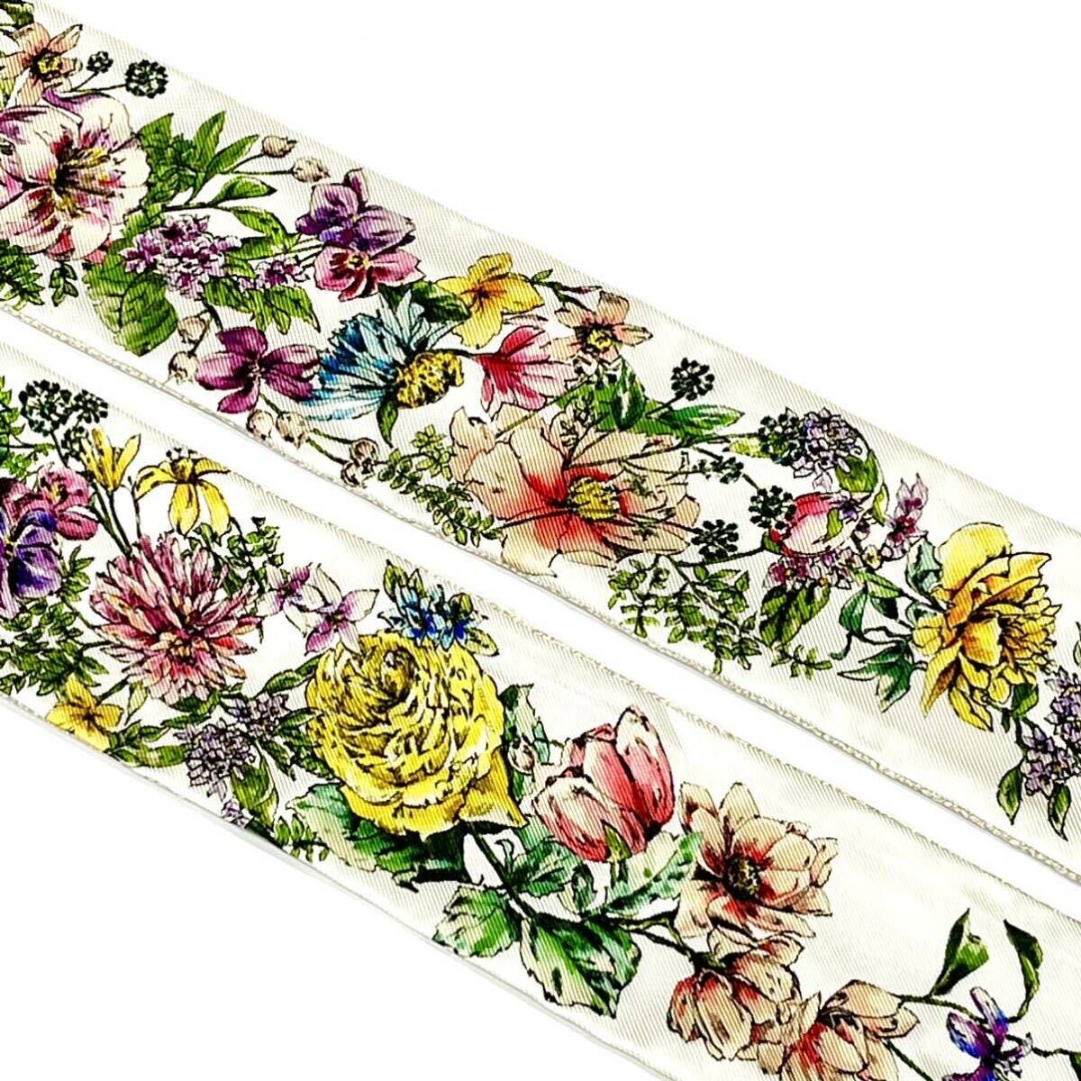 極美品 Christian DIOR クリスチャンディオール ミッツァ 花柄 D 極美品 Christian DIOR クリスチャンディオール ミッツァ 花柄 D