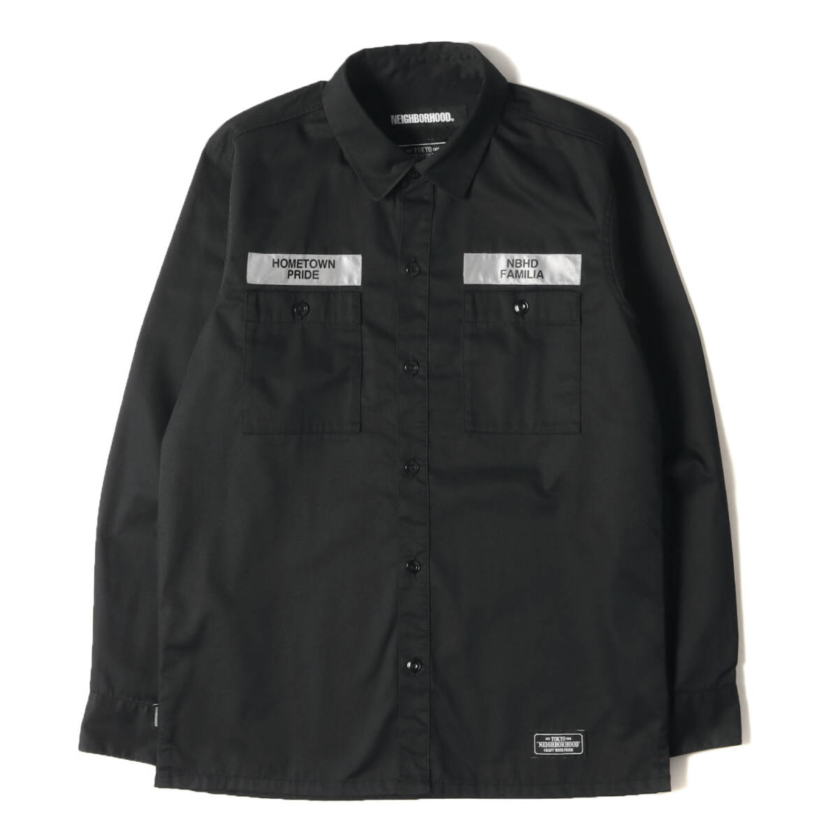NEIGHBORHOOD ネイバーフッド シャツ サイズ:S 19AW パッチ付き T/C 