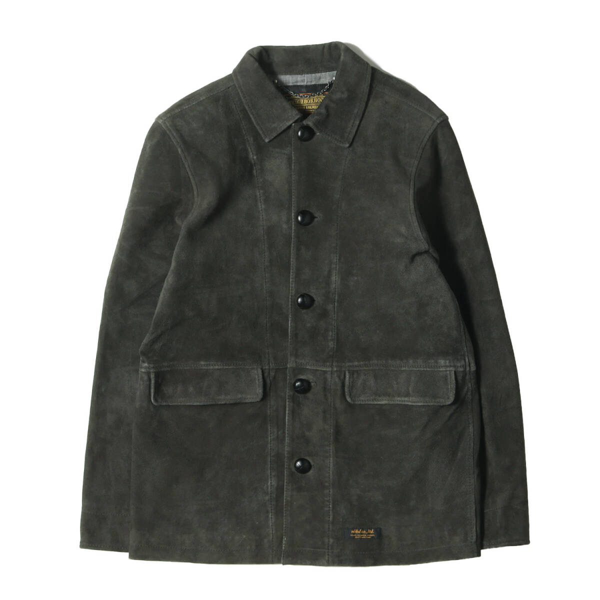 NEIGHBORHOOD ネイバーフッド ジャケット サイズ:S ゴートスウェード ボタン ジャケット SHEPHERD / GL-JKT オリーブドラブ アウター