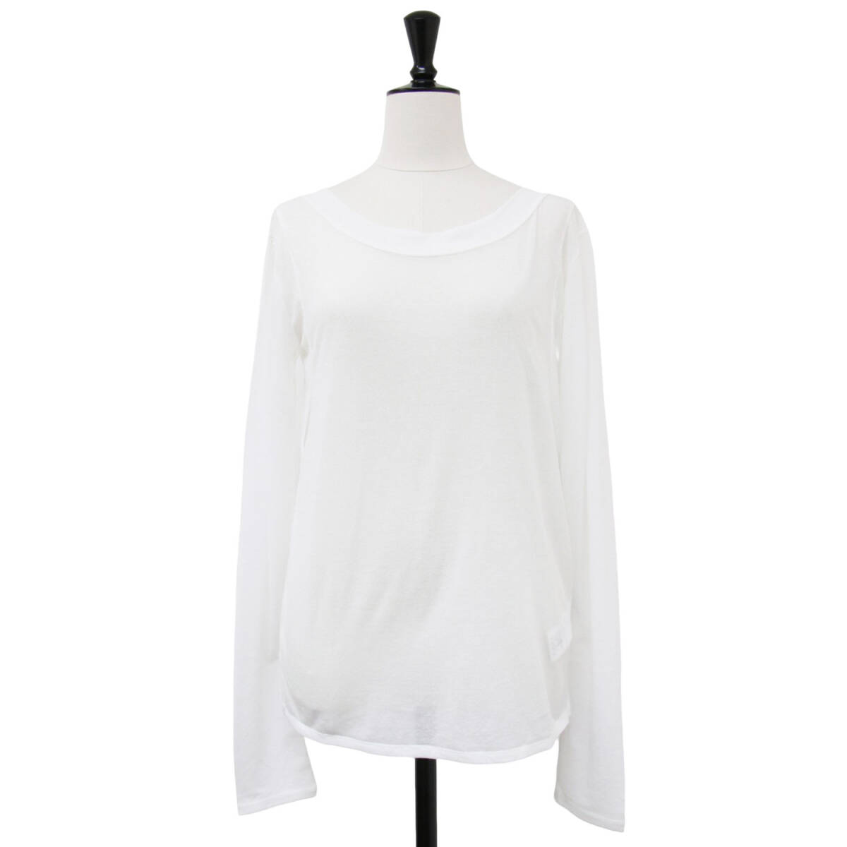 JANE SMITH ジェーンスミス 24SS SHEER WIDE NECK PULLOVER シワ