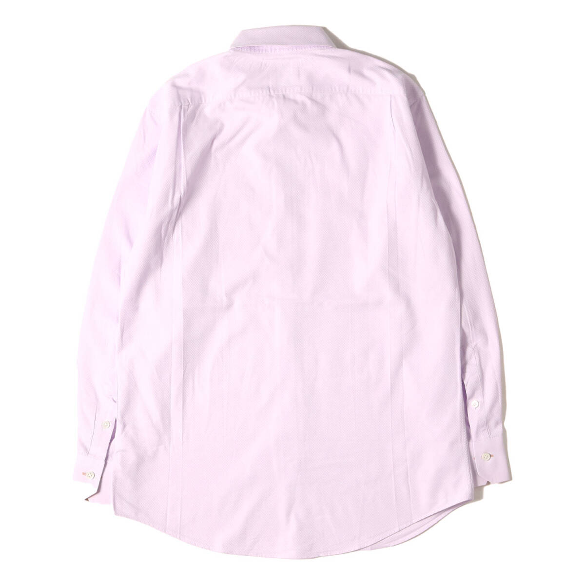 Paul Smith ポールスミス シャツ サイズ:M マイクロチェック ドレスシャツ 袖里ストライプ ピンク トップス カジュアルシャツ