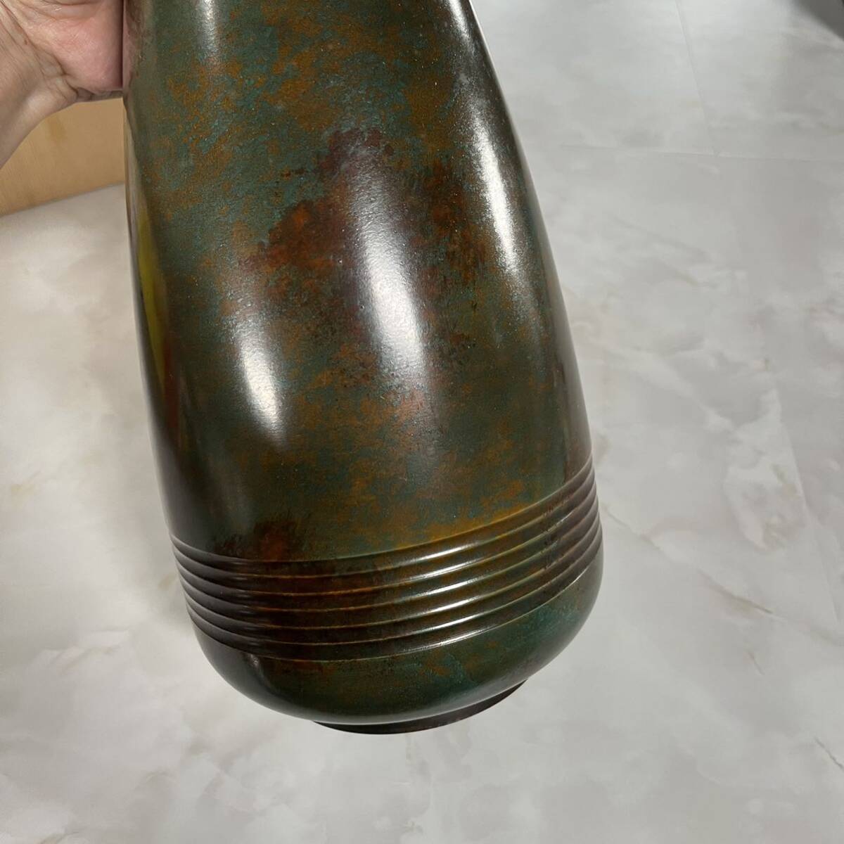 18レトロ 高岡銅器 金属工芸品 花器 花瓶 工芸品