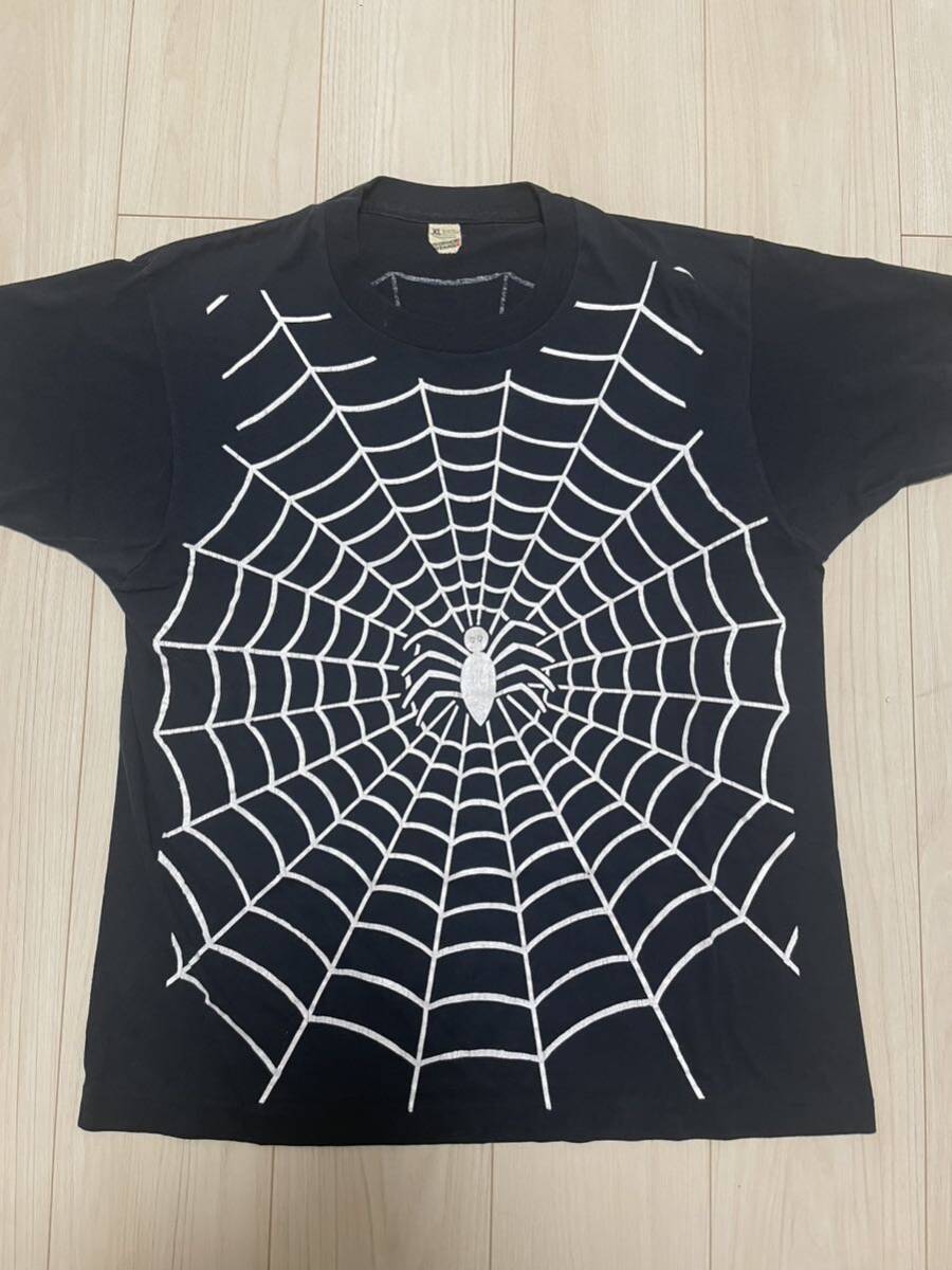 送料無】激レア 80s 90s スパイダーウェブ Tシャツ スクリーン 送料無】激レア 80s 90s スパイダーウェブ Tシャツ スクリーン