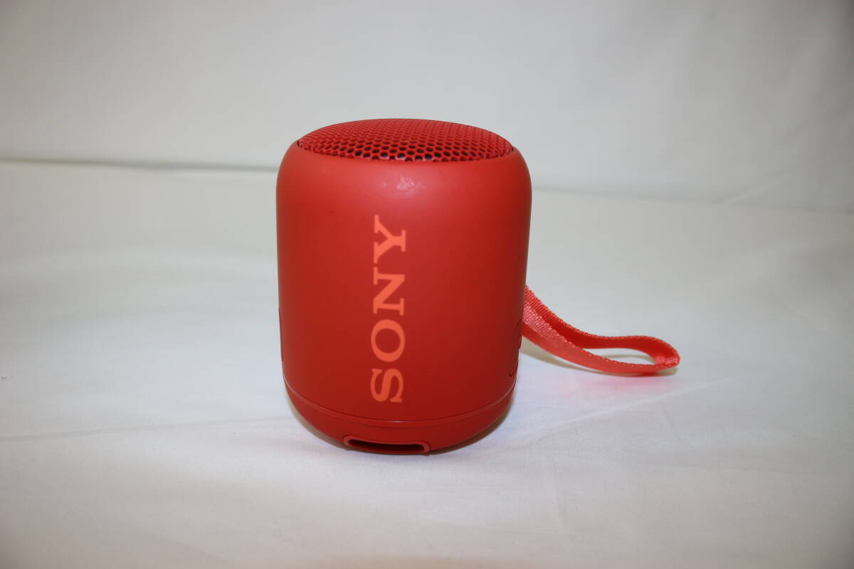 【370】SONY ワイヤレスポータブルスピーカー SRS-XB12(R)レッド