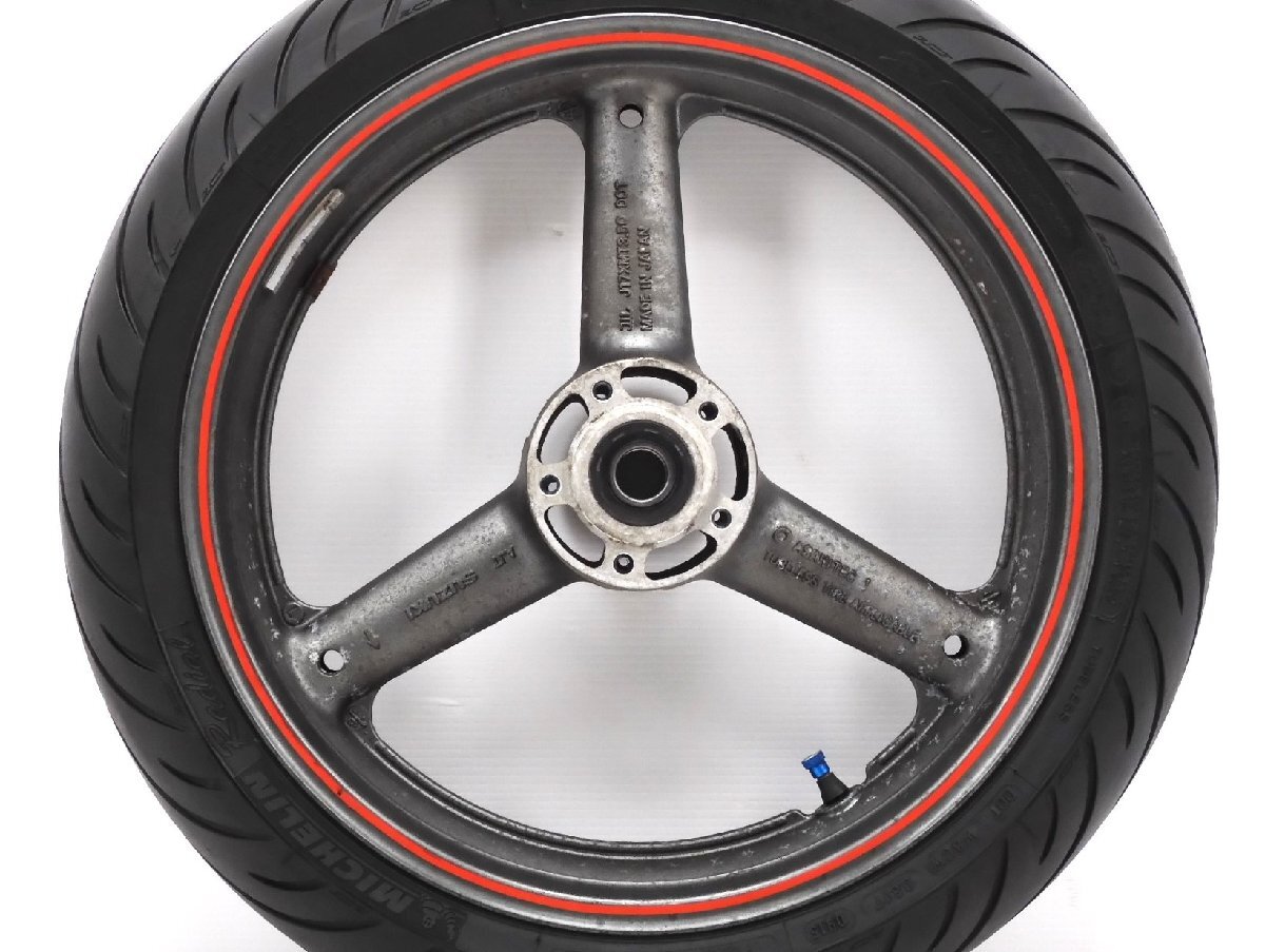 140[ оценка A] GSX-R750 GSXR750 GR7DA подлинная вещь фактически работающий оригинальный переднее колесо MT3.50×17 шина гора 8 минут шина 120/70 ZR17