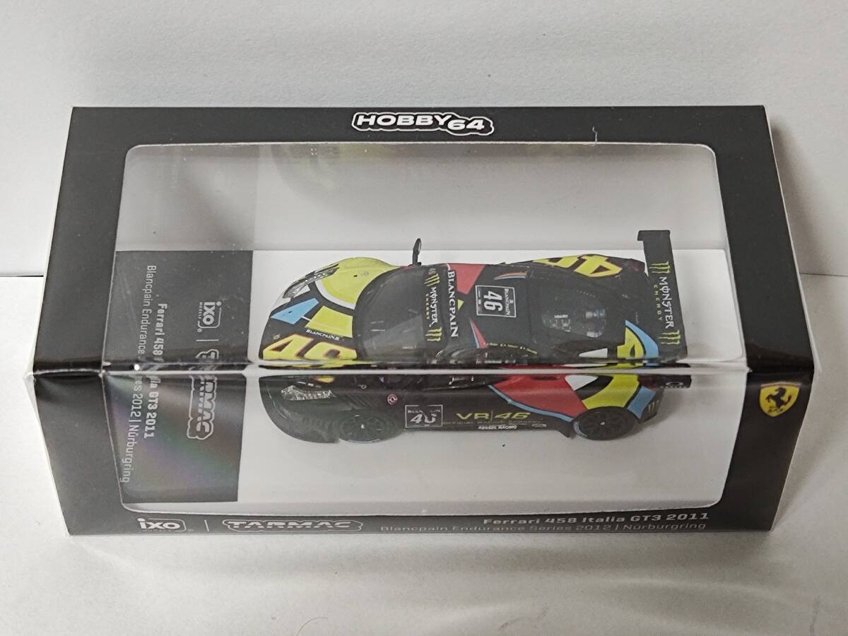 Tarmac Works x ixo 1/64 Ferrari 458 Italia GT3 2011 VR46 V.Rossi/ターマックワークス イクソ/フェラーリ イタリア モンスター ロッシ