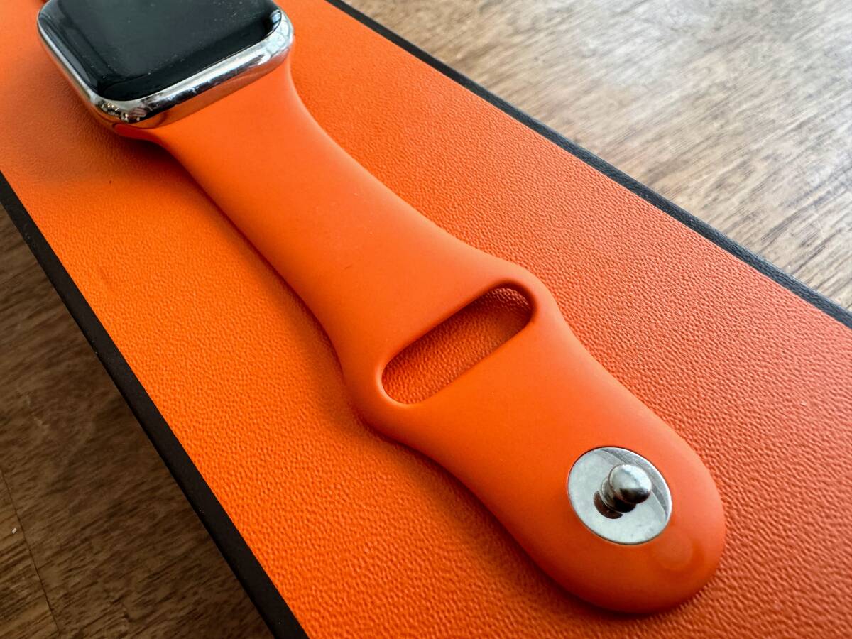 Apple Watch series8 HERMES 45mm Apple часы Hermes GPS+Cellular не использовался кожа частота имеется 