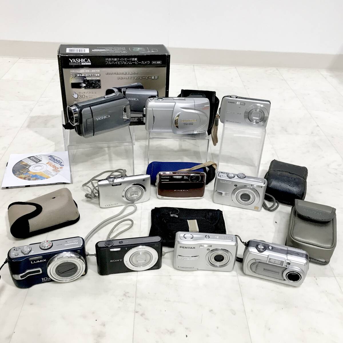 コンパクトデジタルカメラ ジャンク品 4台 SONY Canon Lumix