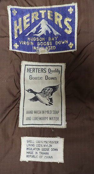 NJ71ハーターズHERTERSアメリカ古着アメリカ製ダウンジャケット NJ71ハーターズHERTERSアメリカ古着アメリカ製ダウンジャケット