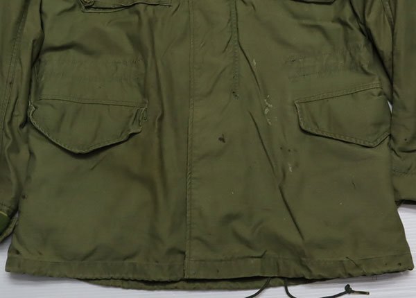 MJ17米軍実物ARMYアルファーALPHAアメリカ古著フィールドジャケットM-65コンバットジャケット70’Sビンテージ緑系Sミリタリージャケット