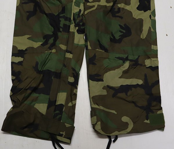MP64米軍実物ARMY吊り下げタグ付き未使用ウッドランドカモ柄レインパンツMミリタリーパンツ迷彩オーバーパンツTROUSERSコンバットパンツ