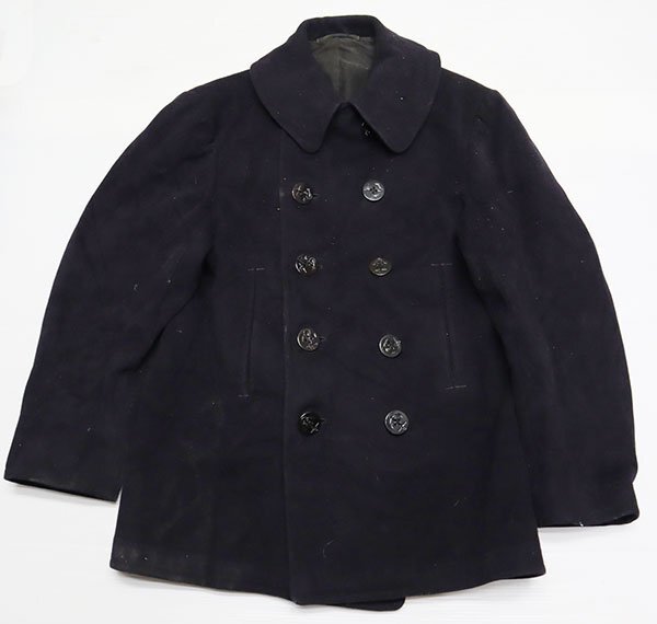 AVY NAVAL10ボタンウール ピーコート ビンテージ ミリタリー 1940s US NAVY PEA COAT / 40年代 USN 10ボタン ピーコート