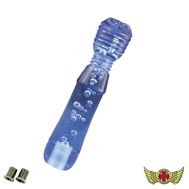 MADMAX トラック用品 DENMA シフトノブ 泡 200mm 変換アダプター付 ブルー/エルフ ダイナ アトラス タイタン トヨエース【送料800円】