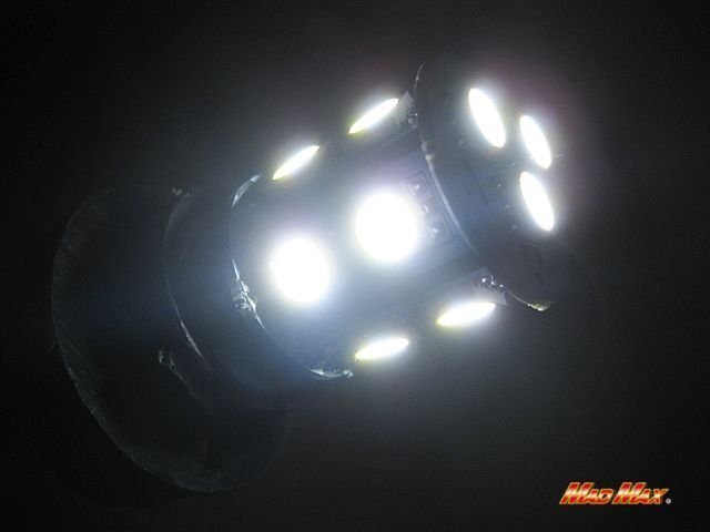 MADMAX トラック用品 LED S25(BA15S) ダブル球 3chip SMD 13連 ホワイト2個(gè)SET 24V/ブレーキ テールランプ等に【メール便送料210円】