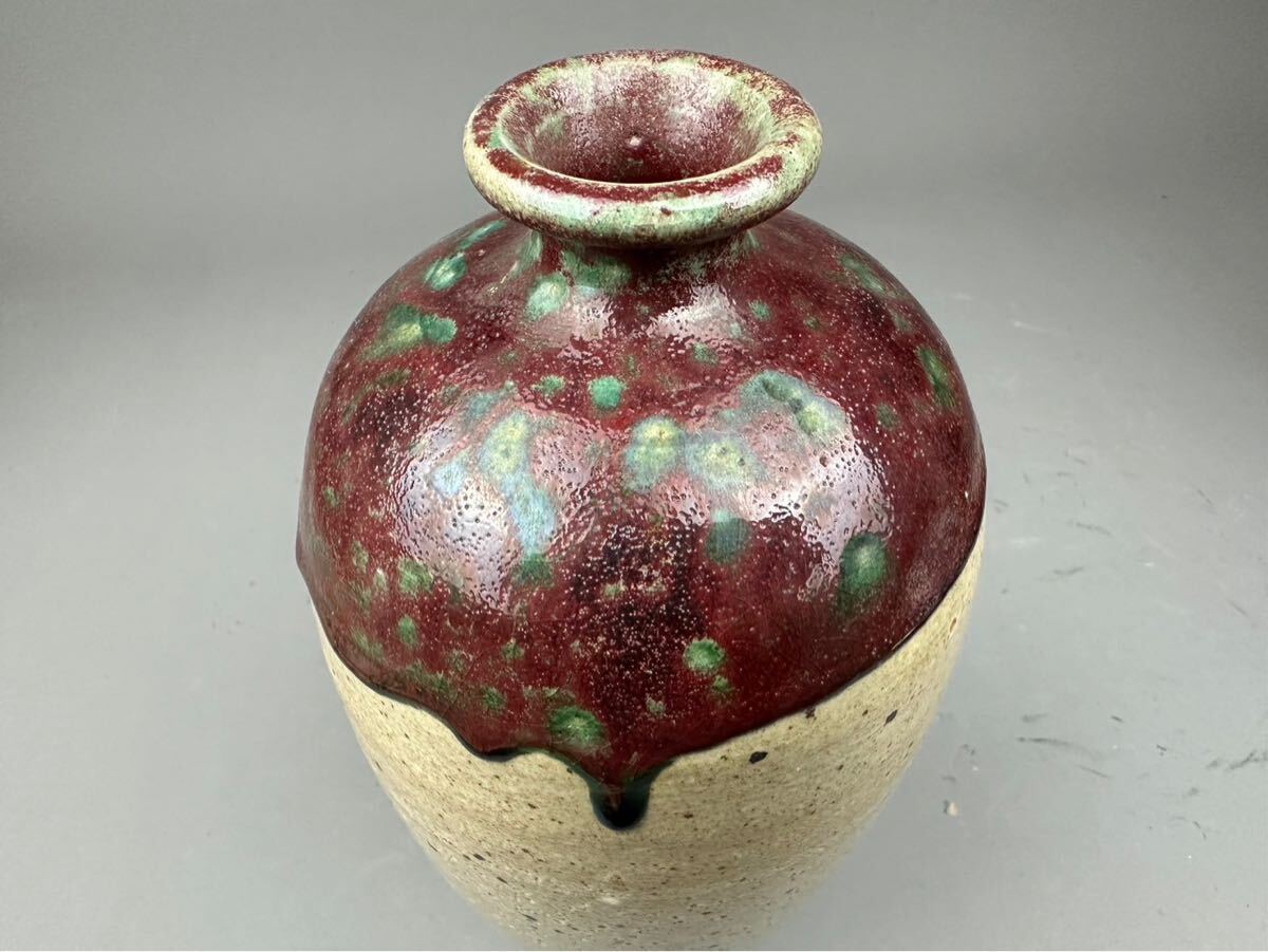 Antique Sam's Collection小石原焼壷 花器 飛び鉋 (がんな) 金