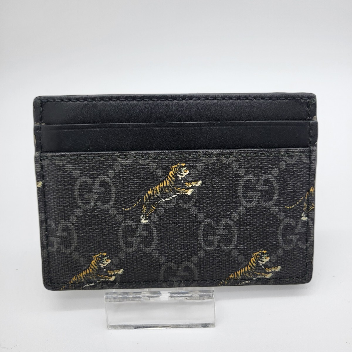 GUCCI グッチ 定期入れ カードケース タイガー 虎 ブラック GG GUCCI グッチ 定期入れ カードケース タイガー 虎 ブラック GG