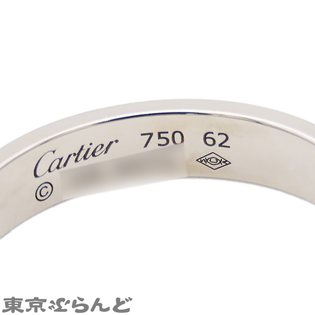 101738742 Cartier CARTIER Minya b кольцо белое золото K18WG 21.5 номер соответствует 62 кольцо * кольцо мужской с отделкой 