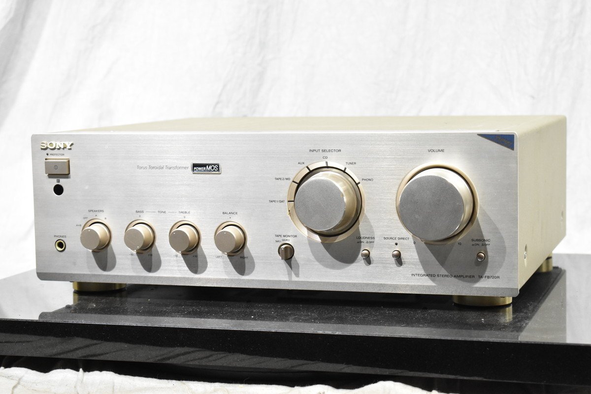 SONY Integrated Amplifier TA-FB720R Stereo Amp Silver 1998