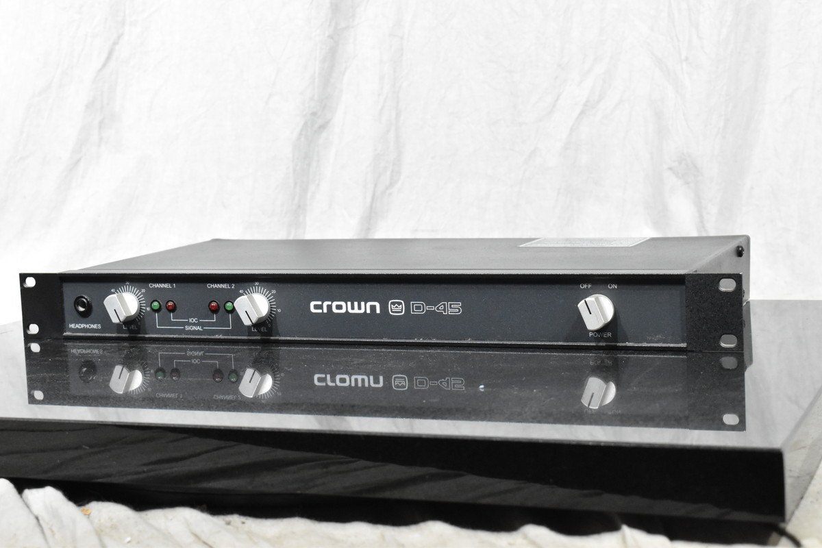 crown D-45 パワーアンプ【ジャンク】動作未確認電源つきます。 crown D-45 パワーアンプ【ジャンク】動作未確認電源つきます