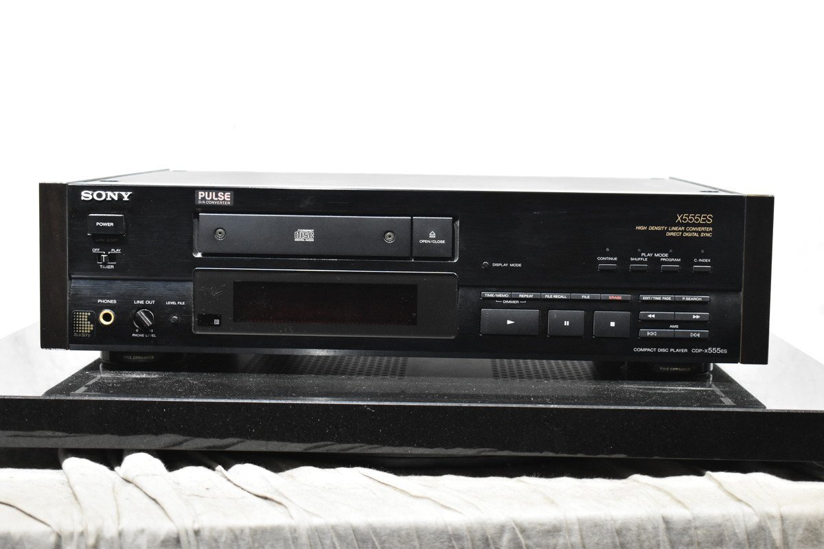 SONY ソニー CDプレーヤー CDP-X55ES ∽ 6B358-2 ソニー CDプレイヤー CDP-X55ES ジャンク □ジャンク理由が最高でした