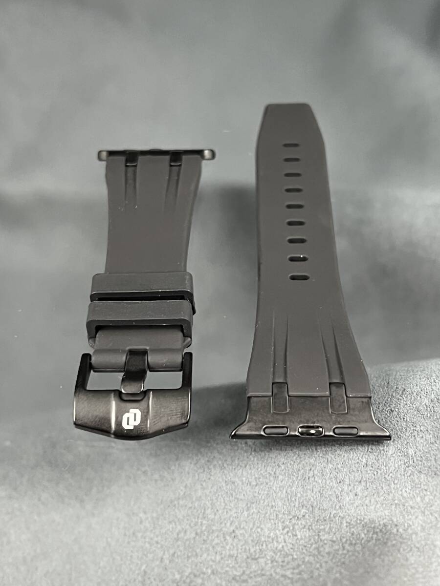 49mm 49ミリ ウルトラ アップルウォッチ ブラック アルミニウム カバー ケース ラバー ベルト ultra Apple Watch_画像3