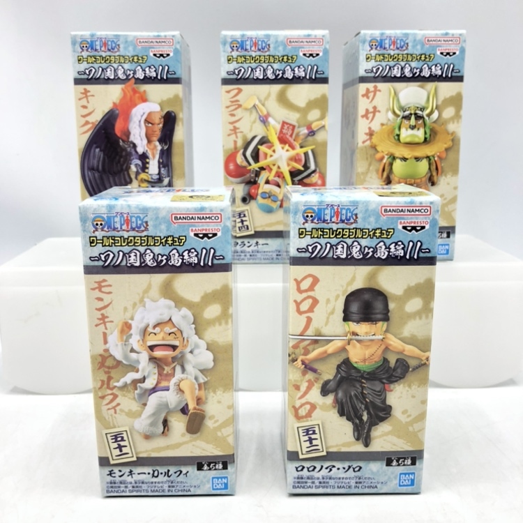 【中古】バンダイ　WCF ワノ国鬼ヶ島編11 5種セット　開封品、汚れ有[240070132829]