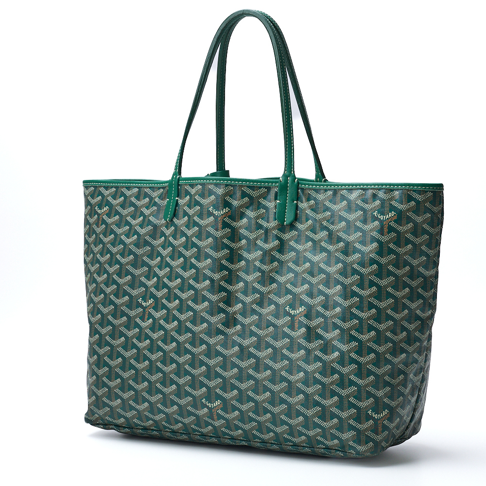 GOYARD солнечный * Louis PM большая сумка покрытие парусина зеленый ( серебряный металлические принадлежности ) женский сумка мужской плечо 