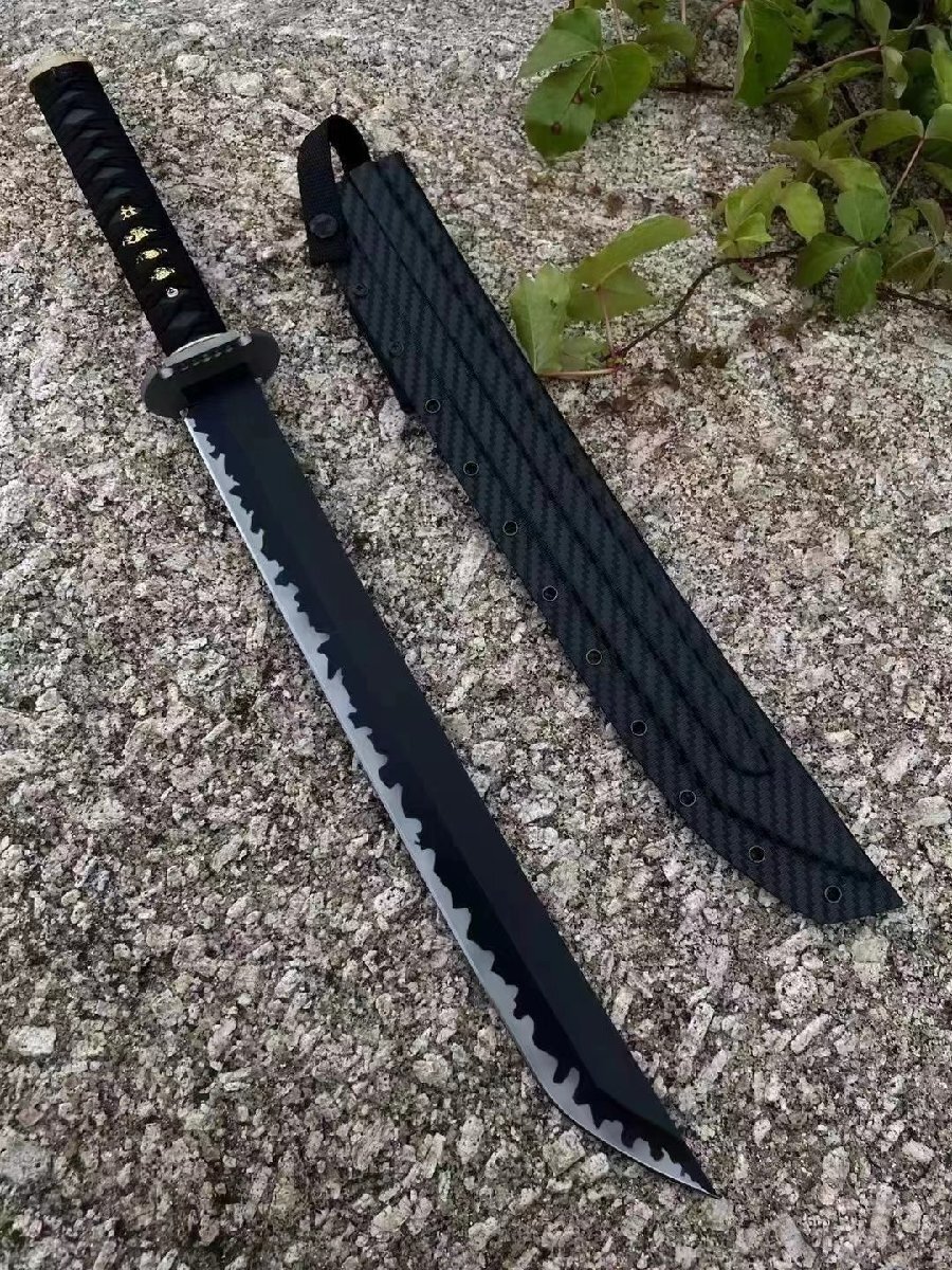 全長:67cm 錆びにくい 手に馴染み アウトドア g10 和式短刀 サバイバルナイフ 大工道具 製 シース付き　ハンティング