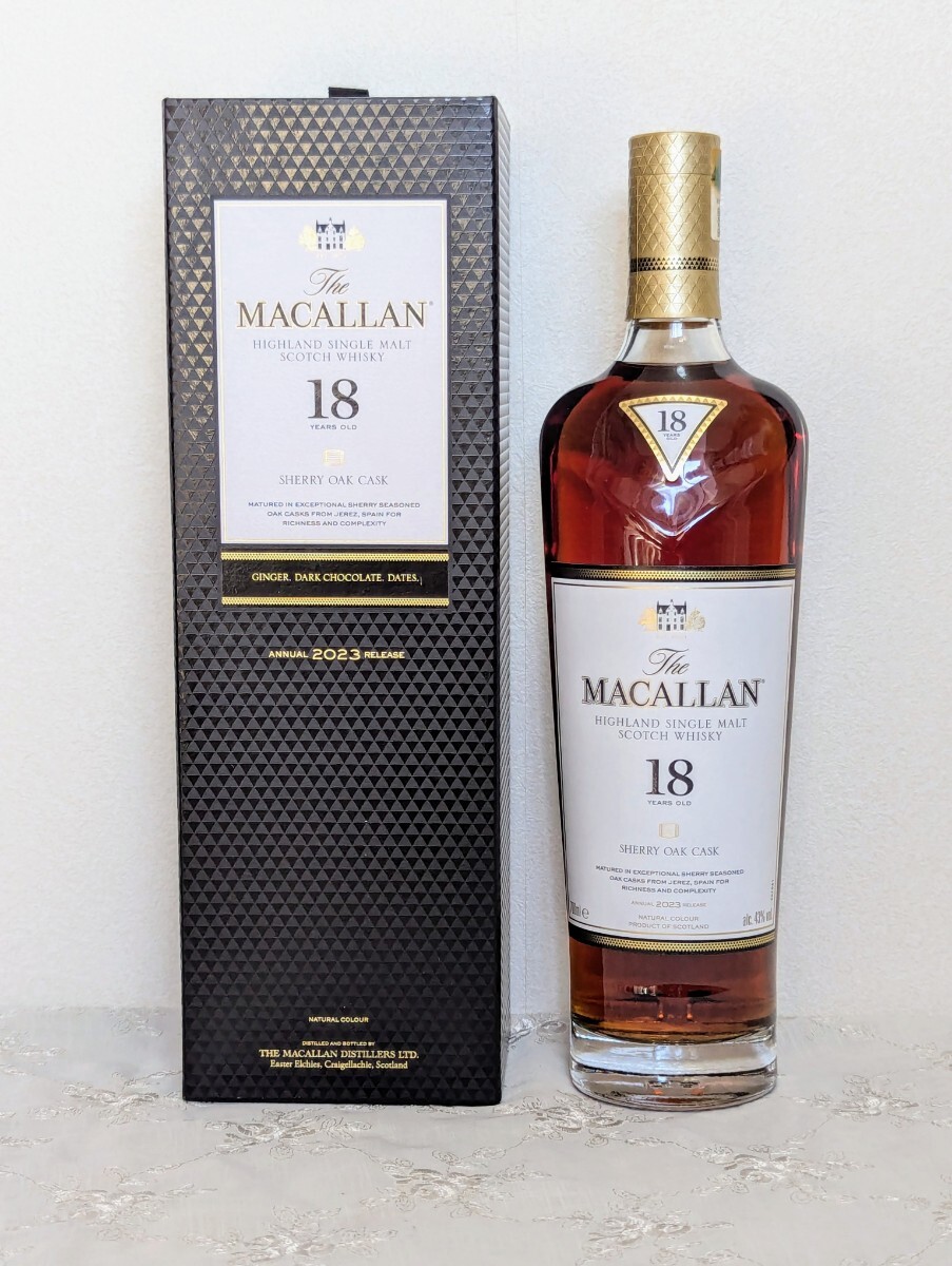 新品未開栓☆マッカラン 18年 シェリーオークカスク (シングル 新品未開栓☆マッカラン 18年 シェリーオークカスク (シングル