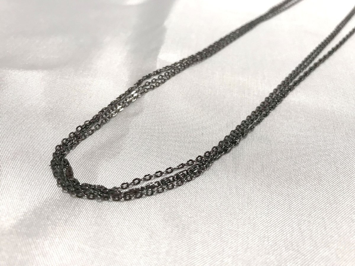 #[YS-1] Vendome Aoyama # Vendome btikVB колье 3 полосный # черный чёрный серия общая длина 63cm [ включение в покупку возможность товар ]#D