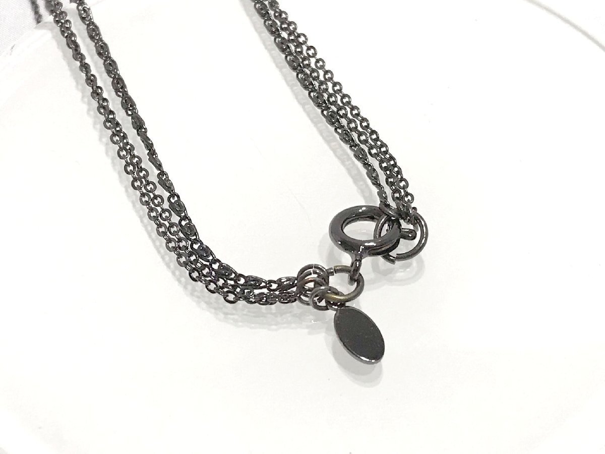 #[YS-1] Vendome Aoyama # Vendome btikVB колье 3 полосный # черный чёрный серия общая длина 63cm [ включение в покупку возможность товар ]#D