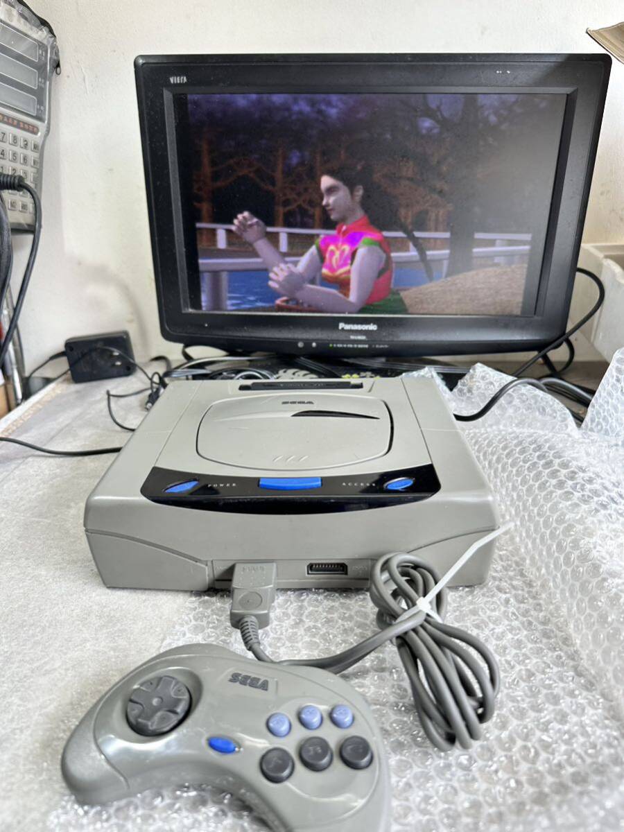 ★SEGA SATURN セガ　セガサターン 本体　HST-3210　☆コントローラー　セット★動作確認済み★(2)