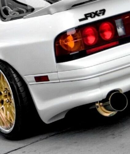 マツダ サバンナ RX-7 FC3S/FC3C 後期用 社外 FRP製 リヤ/リア サイドスプリッター スパッツ アンダーリップ エアロパーツ カスタム 未使用