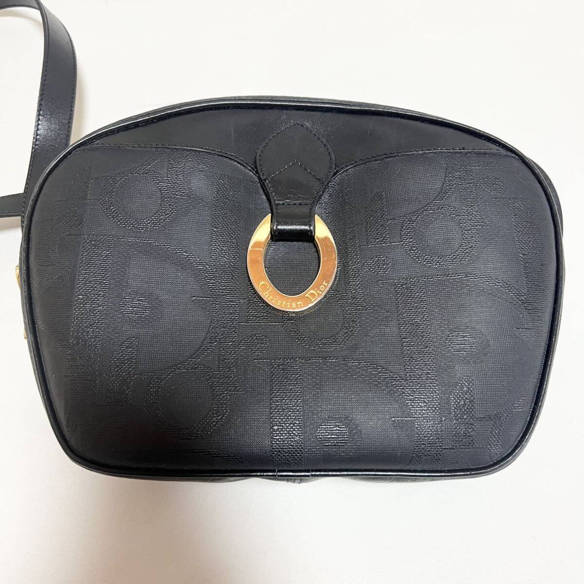 Christian Dior クリスチャンディオール ブラック ショルダー Christian Dior クリスチャンディオール ブラック ショルダー