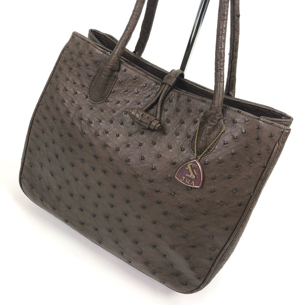PASSION JEWELRY オーストリッチ トートバッグ F2041 JRA オーストリッチ レザー トートバッグ ハンドバッグ 日本製