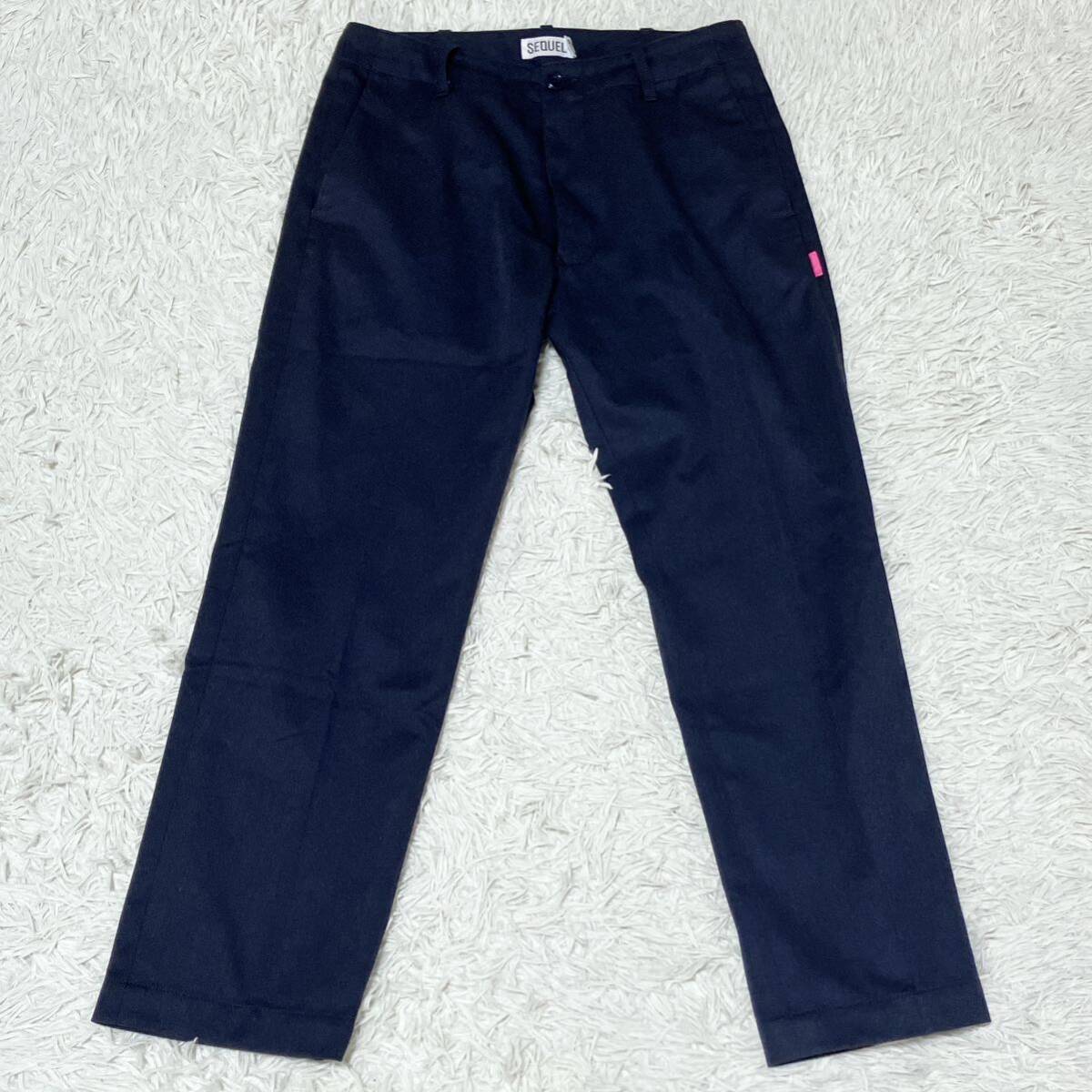SEQUEL/シークエル CHINO PANTS TYPE-F 裾ロゴチノパンツ/L /060 SEQUEL/シークエル CHINO PANTS TYPE-F 裾ロゴチノパンツ/L /060
