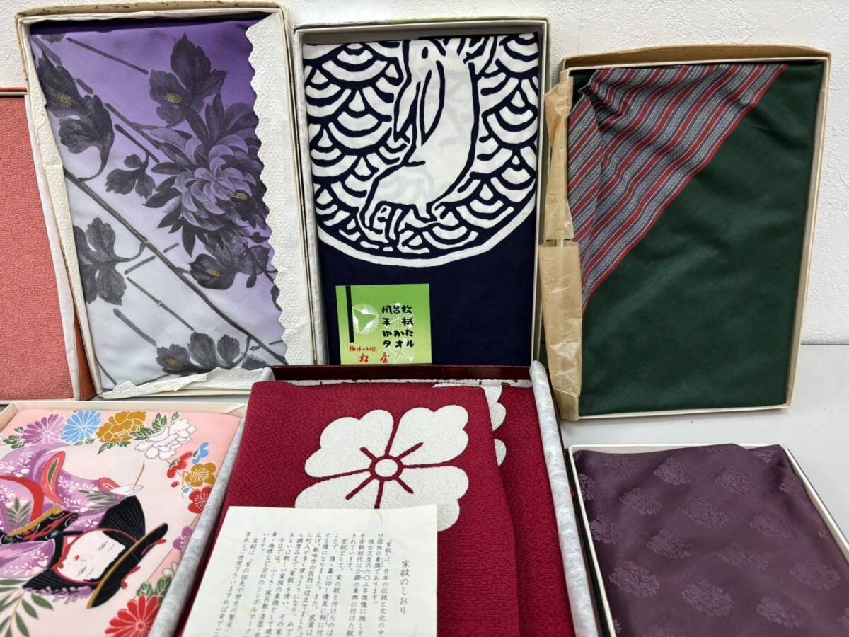 S925G 風呂敷 ふくさ 袱紗 和物小物 25点 まとめ セット 彩美 村尾特選 台付ふくさ 古布 和柄 花柄 ちりめん 茶道具 箱あり 未使用含む