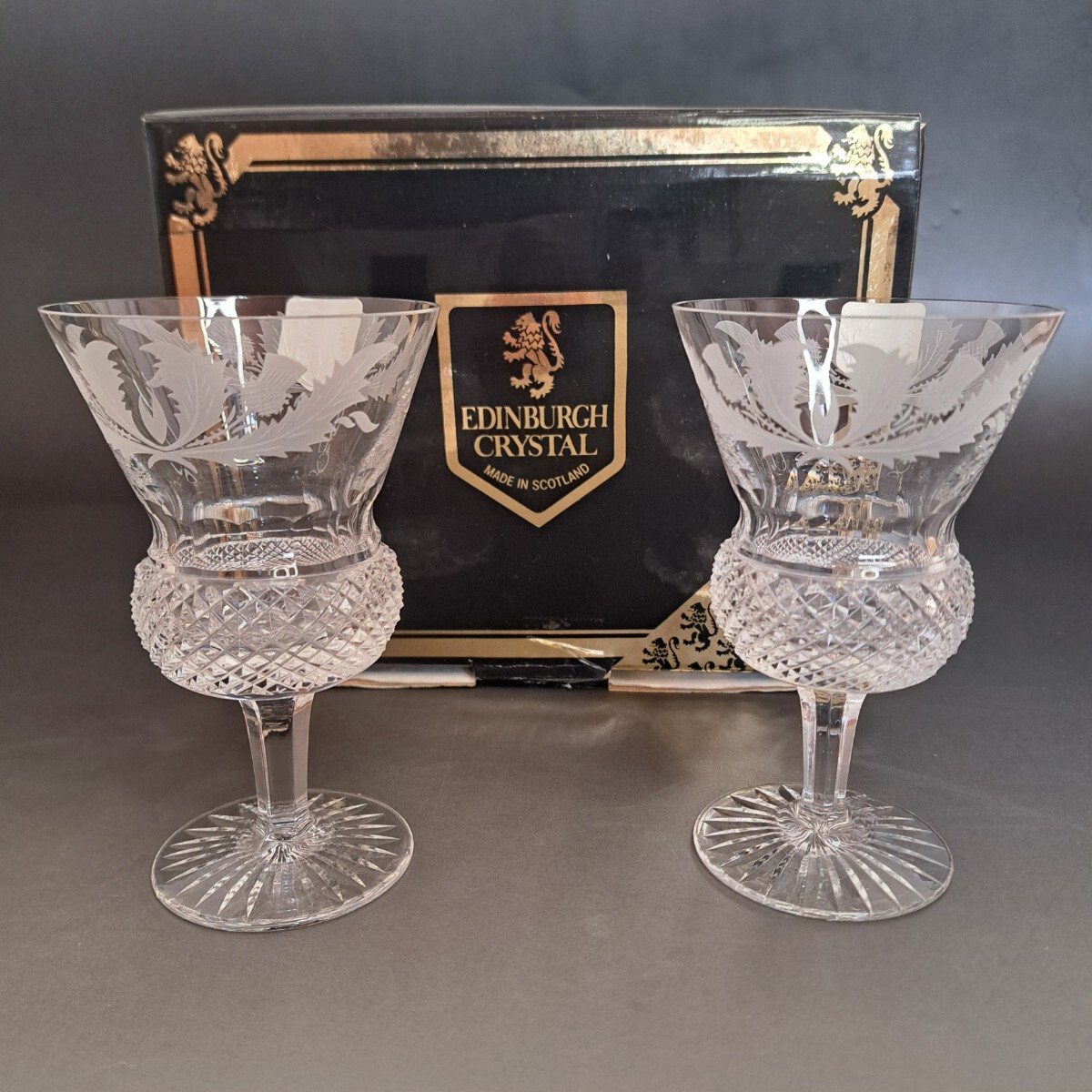 貴重な未使用品】エジンバラクリスタル シスル Edinburgh