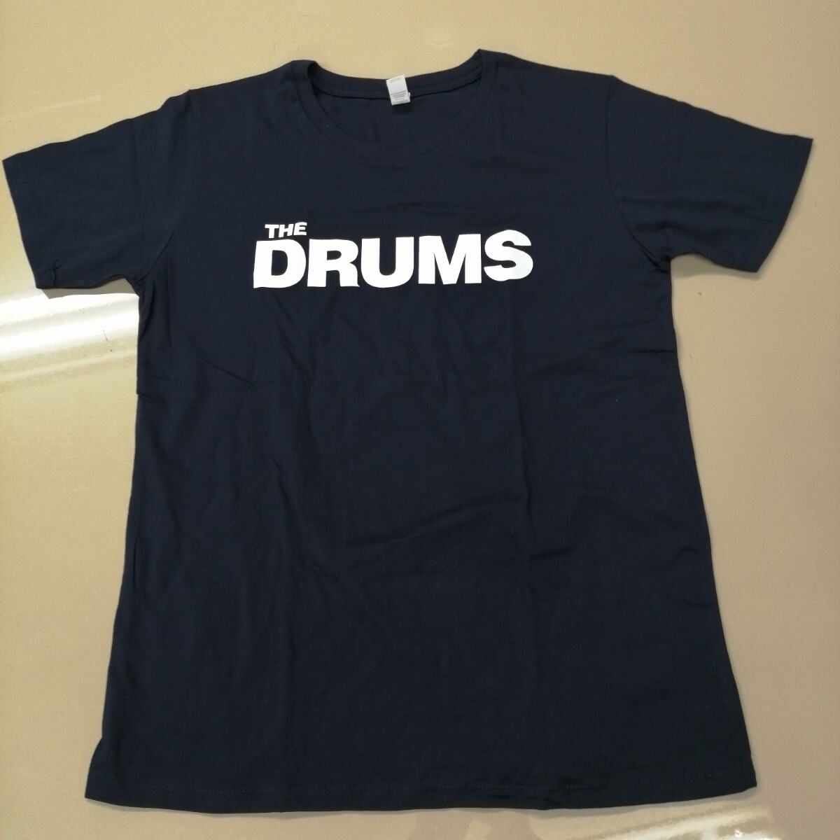 D10 バンドTシャツ　ドラムス　ロゴT　THE DRUMS 　ダークネイビー