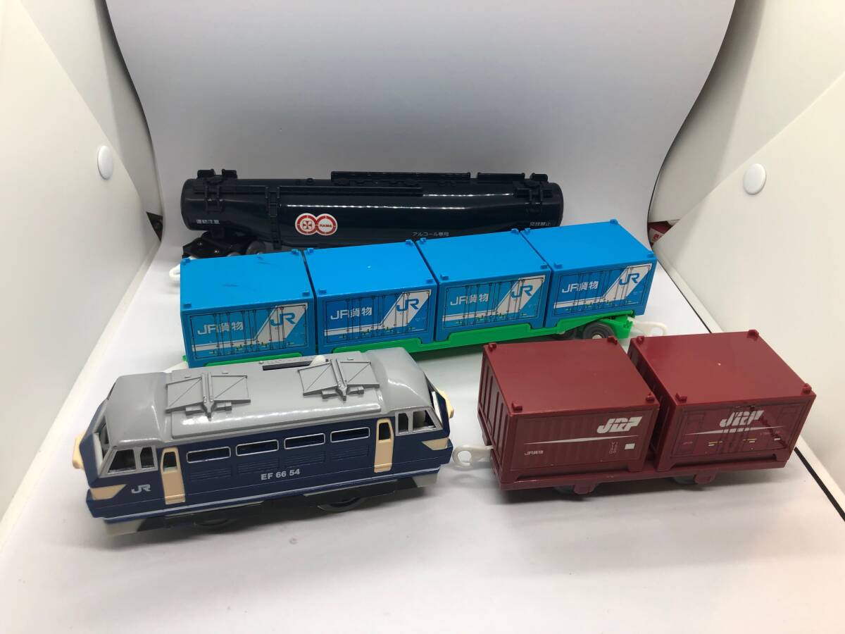 プラレール EF66-54電気機関車 コンテナ車 タンク車 ロング プラレール EF66-54電気機関車 コンテナ車 タンク車 ロング