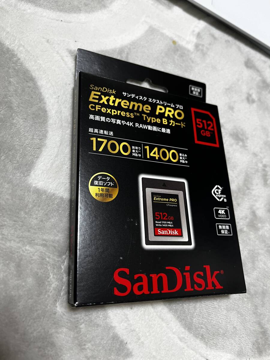 Extreme Pro CFexpress TypeBカード 512GB SDCFE-512G-JN4NN