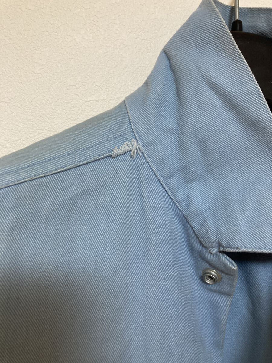 USA製 70s Levi's 70505 Gジャン 44 コットンツイル 水色 USA製 70s Levi's 70505 Gジャン 44 コットンツイル 水色